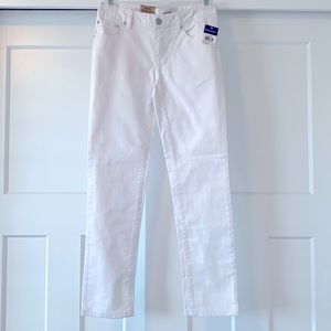 NEW  RALPH LAUREN-  Girls White Denim Skinny Jeans- size 10